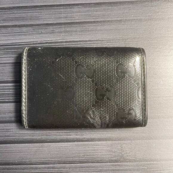 Gucci GG Supreme Card/Key Holder + Box - Picture 2 of 4